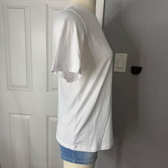 FABLETICS BLAKE S/S Long Tee, White, XXS - Picture 4 of 5